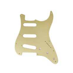   0992139000 Fender Genuine Replacement Part pickguard Strat®, SSS, 11 screw holes, 1-ply, gold anodized