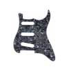 0992141000 Fender Genuine Replacement Part pickguard Strat®, SSS, 11 screw holes, 4-ply, black pearl