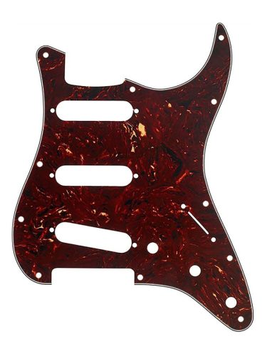 0992142000 Fender Genuine Replacement Part pickguard Strat®, SSS, 11 screw holes, 4-ply, tortoise shell