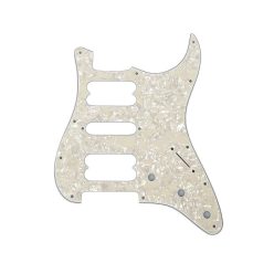   0992230000 Fender Outlet  pickguard Strat Contemporary, HSH, 11 screw holes, 4-ply, white pearl