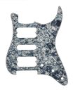 0992231000 Fender Outlet  pickguard Strat, HSH contour cut, 11 screw holes, 4-ply, black pearl