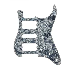   0992231000 Fender Outlet  pickguard Strat, HSH contour cut, 11 screw holes, 4-ply, black pearl