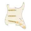 0992236509 Fender  Pre-wired Strat Pickguard, Pure Vintage '59 SSS w/RWRP middle, 11 screw holes, parchment