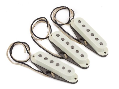 0992237000 Fender Genuine Replacement Part pickup set Pure Vintage '65 Strat, vintage white