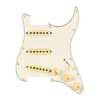 0992237509 Fender  Pre-wired Strat Pickguard, Pure Vintage '65 SSS w/RWRP middle, 11 screw holes, parchment