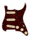 0992340500 Fender Pre-Wired Strat Pickguard Custom Shop Fat 50's SSS, 11 screw holes, tortoise shell