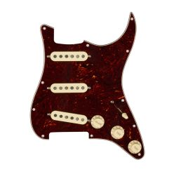   0992340500 Fender Pre-Wired Strat Pickguard Custom Shop Fat 50's SSS, 11 screw holes, tortoise shell