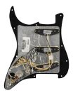 0992340506 Fender Pre-Wired Strat Pickguard Custom Shop Fat 50's SSS, 11 screw holes, black