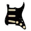 0992340506 Fender Pre-Wired Strat Pickguard Custom Shop Fat 50's SSS, 11 screw holes, black