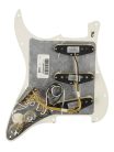 0992340509 Fender Pre-Wired Strat Pickguard Custom Shop Fat 50's SSS, 11 screw holes, parchment