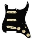 0992342506 Fender Pre-Wired Strat Pickguard Custom Shop Texas Special SSS, 11 screw holes, black