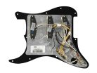 0992342506 Fender Pre-Wired Strat Pickguard Custom Shop Texas Special SSS, 11 screw holes, black