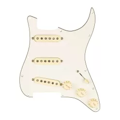   0992342509 Fender Pre-Wired Strat Pickguard Custom Shop Texas Special SSS, 11 screw holes, parchment