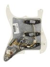 0992342509 Fender Pre-Wired Strat Pickguard Custom Shop Texas Special SSS, 11 screw holes, parchment