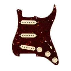   0992344500 Fender Pre-Wired Strat Pickguard Vintage Noiseless SSS, 11 screw holes, tortoise shell