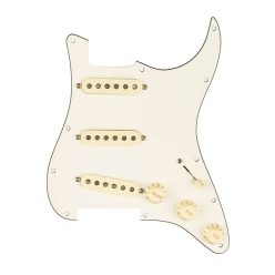   0992345509 Fender Pre-Wired Strat Pickguard Original '57/'62 SSS, 11 screw holes, parchment