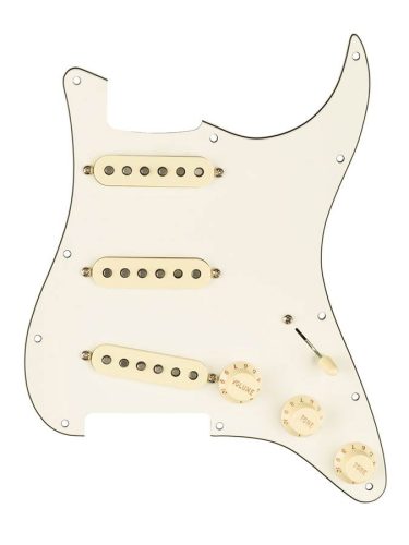 0992345509 Fender Pre-Wired Strat Pickguard Original '57/'62 SSS, 11 screw holes, parchment