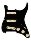 0992346506 Fender Pre-Wired Strat Pickguard Hot Noiseless SSS, 11 screw holes, black