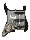 0992346506 Fender Pre-Wired Strat Pickguard Hot Noiseless SSS, 11 screw holes, black