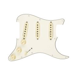   0992346509 Fender Pre-Wired Strat Pickguard Hot Noiseless SSS, 11 screw holes, parchment