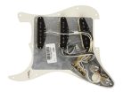 0992346509 Fender Pre-Wired Strat Pickguard Hot Noiseless SSS, 11 screw holes, parchment