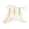 0992346509 Fender Pre-Wired Strat Pickguard Hot Noiseless SSS, 11 screw holes, parchment