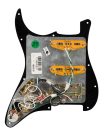 0992347506 Fender Pre-Wired Strat Pickguard Shawbucker Bridge/Gen 4 Noiseless neck/middle HSS, 11 screw holes, black