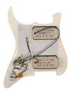 0992393000 Fender  Pre-Wired Strat Pickguard Michael Landau HH, custom Wide-Range humbuckers 11, screw holes, tortoise