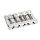 0994409000 Fender Genuine Replacement Part bridge assembly HiMass 5-string Bass (wide), chrome with zinc saddles