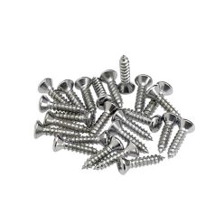   0994923000 Fender Genuine Replacement Part pickguard screws 24pcs, chrome