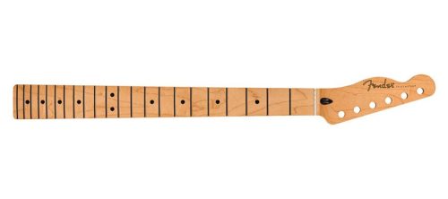 0995262921 Fender Genuine Replacement Part Player Series Telecaster® reverse headstock neck, 22 medium jumbo frets, maple, 9.5", modern "c"