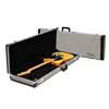 0996101406 Fender  deluxe case for electric guitar, leather handle and ends, black tweed & black interior