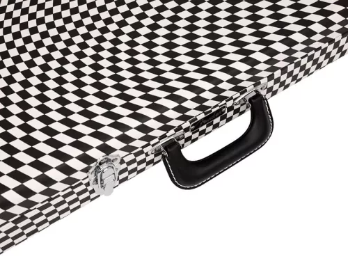 0996106388 Fender  Classic Series case, Strat/Tele, wavy checkerboard