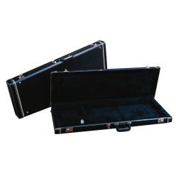   0996141406 Fender  deluxe case for Mustang/Musicmaster/Bronco Basses, leather, black tolex & black interior