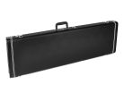 0996162406 Fender  deluxe case for Precision Bass®, leather handle and ends, black tolex & orange plush interior