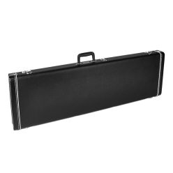   0996172406 Fender  deluxe case for Jazz Bass®/Jaguar Bass, leather handle and ends, black tolex & orange plush interio