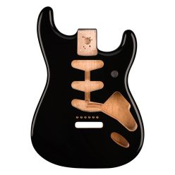   0998003706 Fender Genuine Replacement Part Stratocaster body (vintage bridge), alder, black