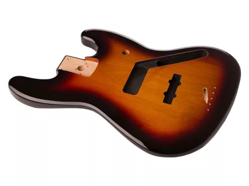 0998008732 Fender Genuine Replacement Part Jazz Bass body, alder, brown sunburst
