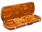 0999127000 Fender  Deluxe Series case for Jazzmaster/Jaguar, Eyeglass style, orange plush interior, gold hardware