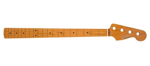 0999612920 Fender Genuine Replacement Part Vintera roasted maple 50's Precision Bass neck, 20 vintage frets, 7.25" radius