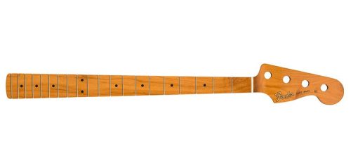 0999622920 Fender Genuine Replacement Part Vintera roasted maple 60's Jazz Bass neck, 20 vintage frets, 7.25" radius