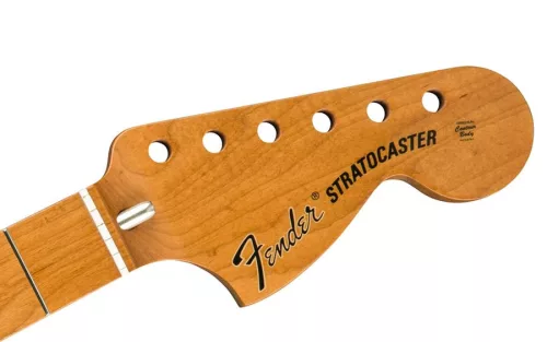 0999742920 Fender Genuine Replacement Part Vintera roasted maple 70's Stratocaster neck, 21 medium jumbo frets, 9.5" radius