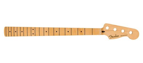 0999802921 Fender Genuine Replacement Part Player Series Precision Bass® neck, 20 medium jumbo frets, maple, 9.5", modern "c"