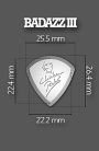 1-BA-20 ChickenPicks  Badazz III 2.0mm guitar pick