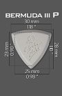 1-BEP-21 ChickenPicks  Bermuda IIIP 2.1mm guitar pick