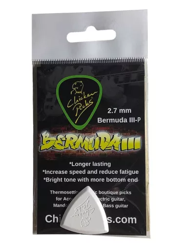 1-BEP-27 ChickenPicks  Bermuda IIIP 2.7mm guitar pick