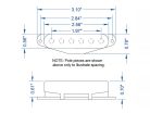 10-104-15-2 Lollar  set of two "52 T" single coil pickups, neck and bridge, chrome