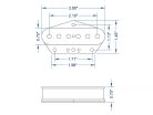 10-104-15-2 Lollar  set of two "52 T" single coil pickups, neck and bridge, chrome