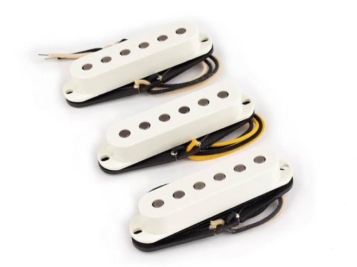 10-201-11514 Lollar  set of three "Special S" single coil pickups, neck / middle / bridge, flat poles, parchment