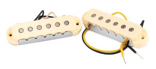 10-702-5-5 Lollar  set of two "Jaguar" single coil pickups, neck and bridge, cream